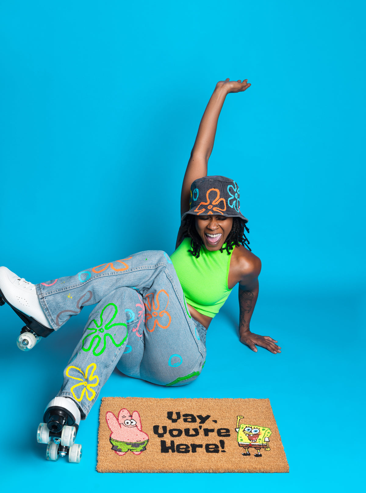 SPONGEBOB SQUAREPANTS™️ x KICKY MATS YAY YOU'RE HERE MAT
