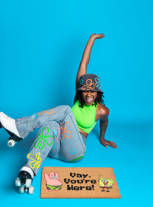 SPONGEBOB SQUAREPANTS™️ x KICKY MATS YAY YOU'RE HERE MAT