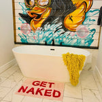 GET NAKED PINK BATH MAT