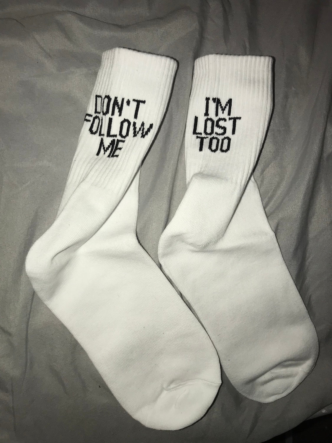 DON’T FOLLOW ME SOCKS