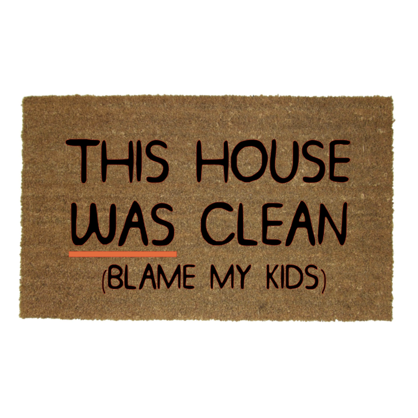 THIS HOUSE WAS CLEAN BLAME MY KIDS MAT