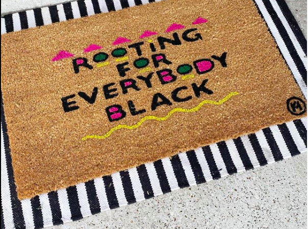ROOTING FOR EVERYBODY BLACK MAT