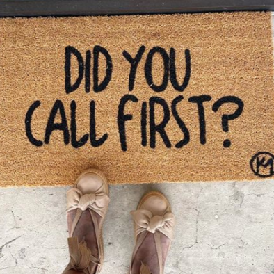 Did You Call First Funny Door Mats for Outside Entry Welcome Mats Outdoor  Fun