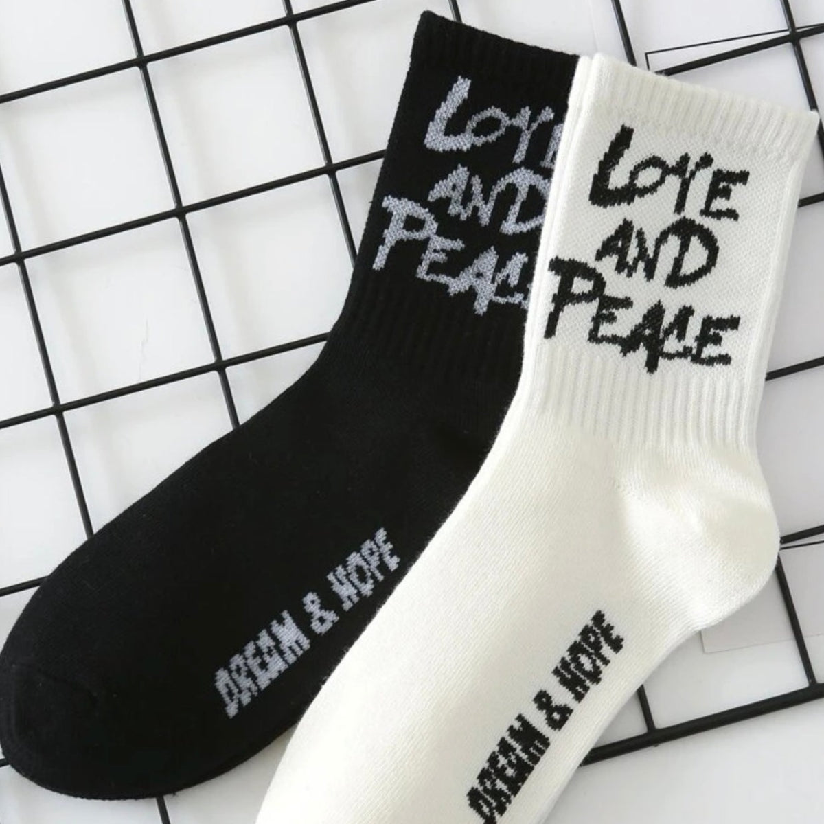 LOVE AND PEACE SOCKS