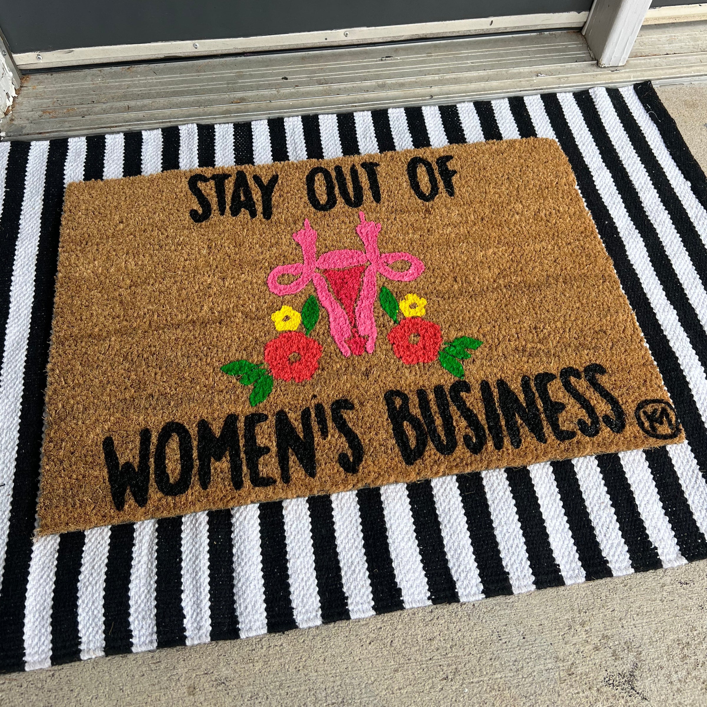 STAY OUT OF WOMENS BUSINESS MAT – Kicky Mats