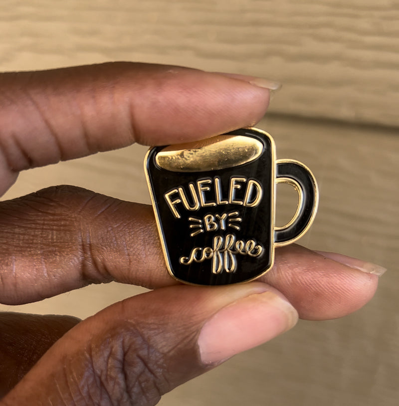 FUELED BY COFFEE PIN