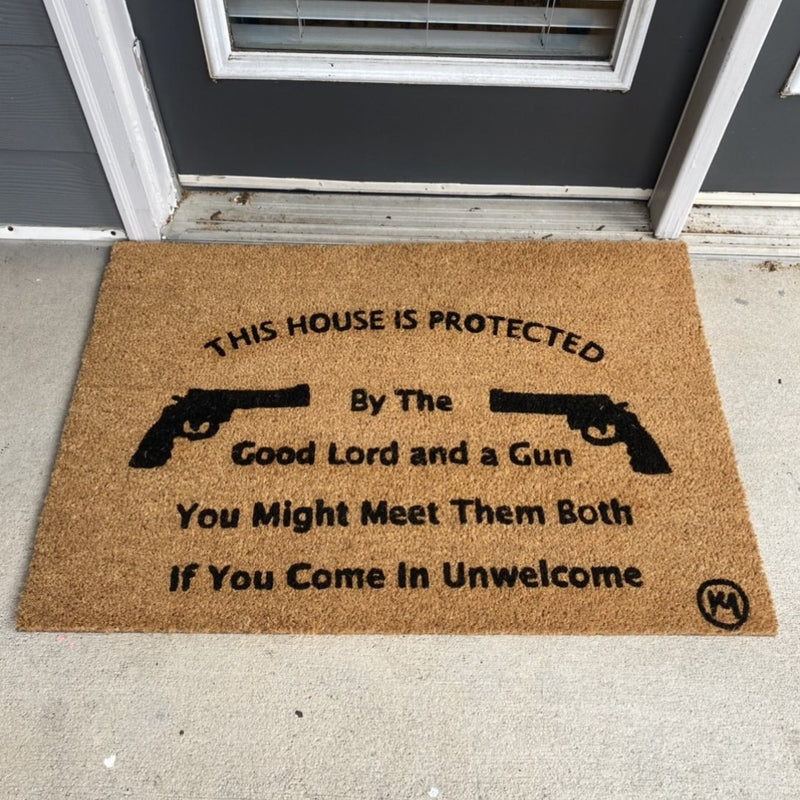 THIS HOUSE IS PROTECTED MAT