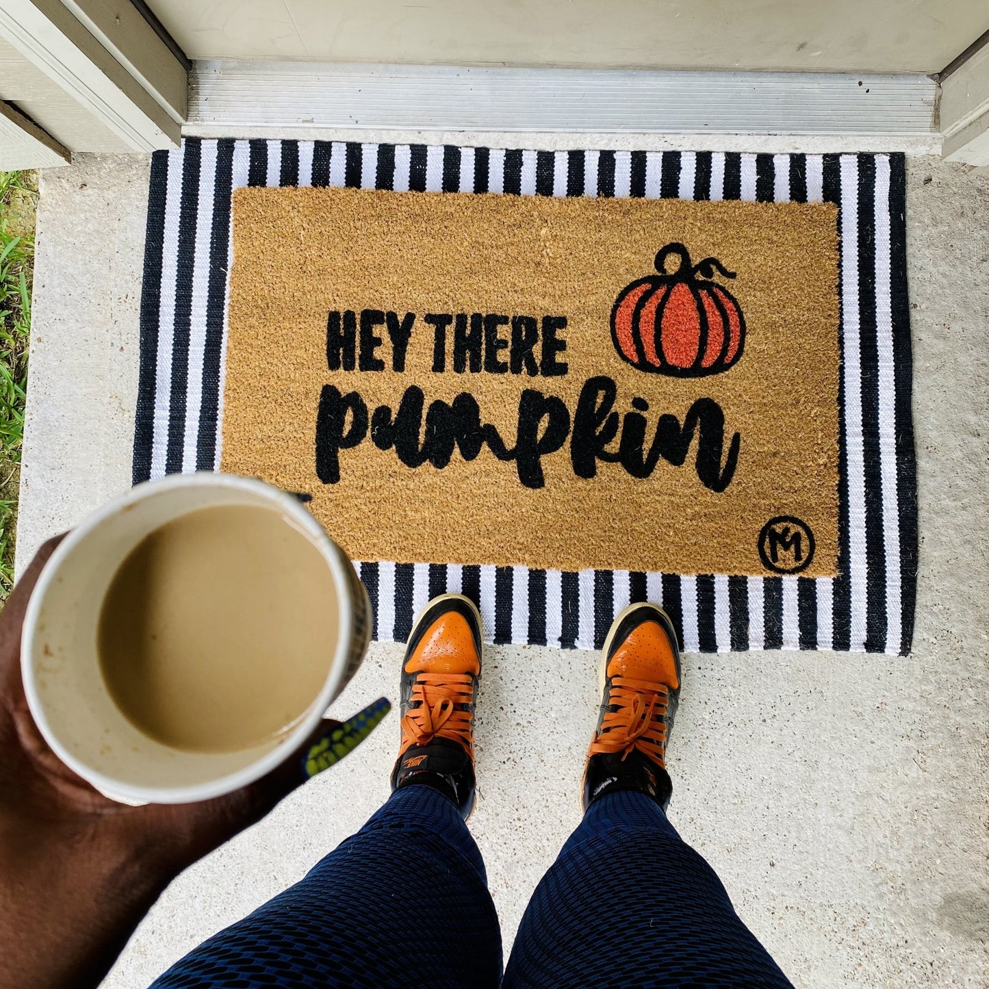 HEY PUMPKIN MAT