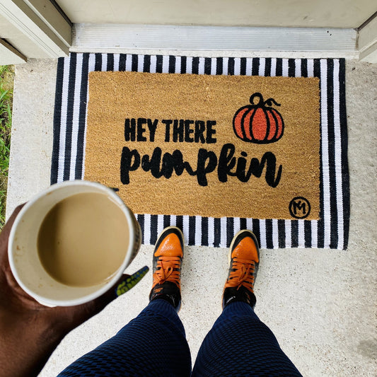 HEY PUMPKIN MAT