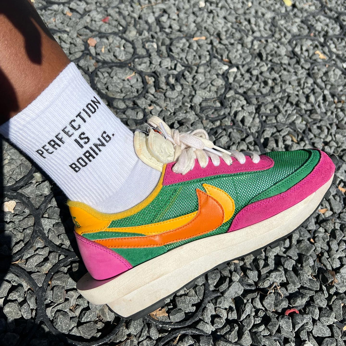 PERFECTION IS BORING SOCKS