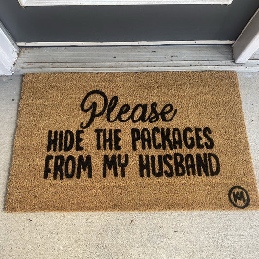 HIDE THE PACKAGES MAT