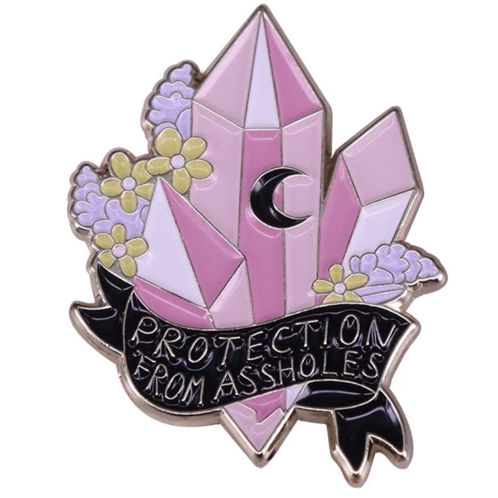 PROTECTION FROM ASSHOLES PIN